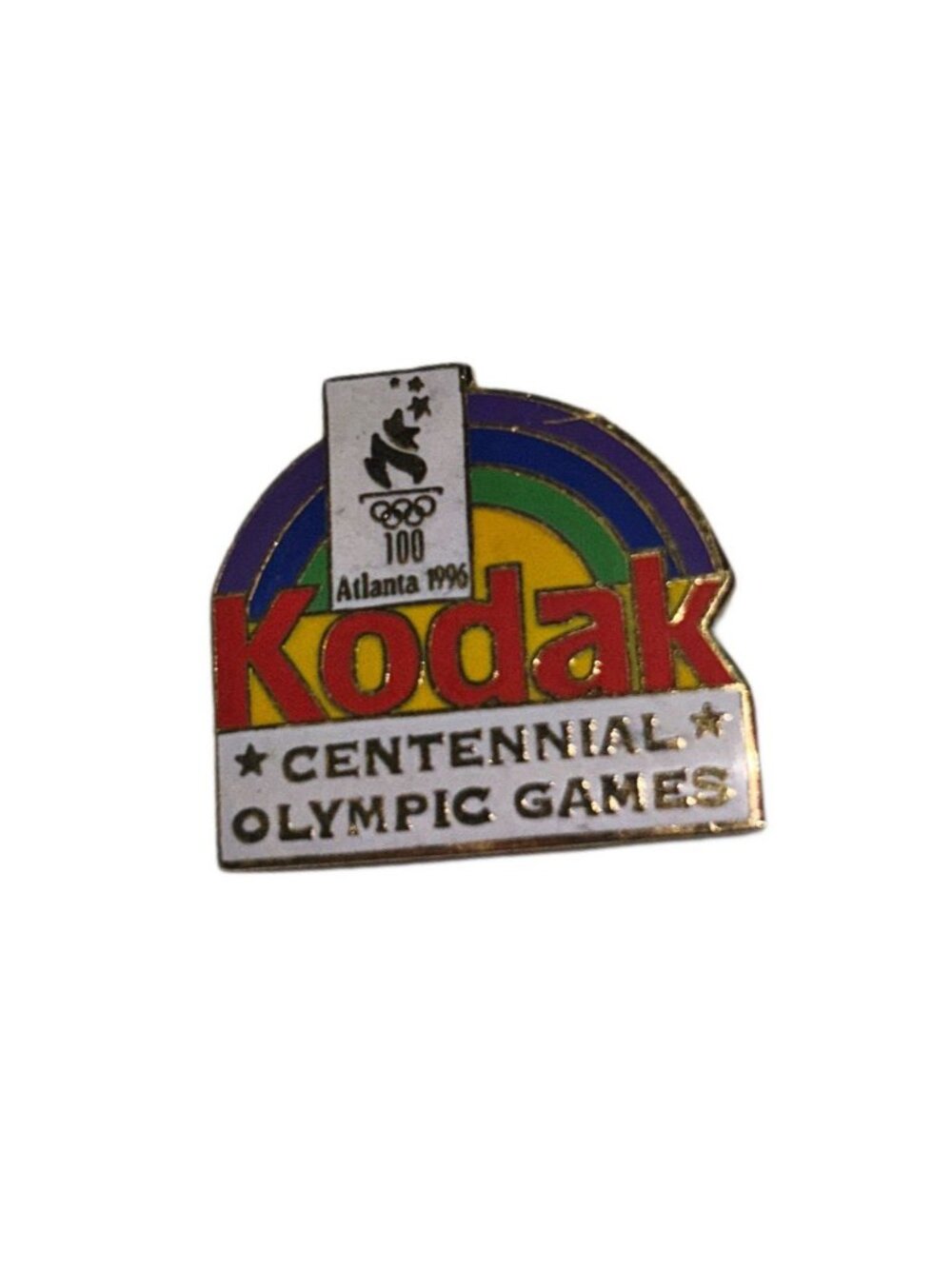 Vintage Centennial Atlanta Georgia Olympic Games Kodak Company Lapel Pin